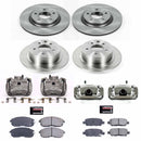 PowerStop OE Stock Replacement Low-Dust Ceramic Brake Pad, Rotor and Caliper Kit