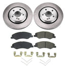 PowerStop OE Stock Replacement Low-Dust Ceramic Brake Pad and Rotor Kit