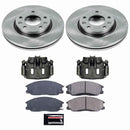 PowerStop OE Stock Replacement Low-Dust Ceramic Brake Pad, Rotor and Caliper Kit
