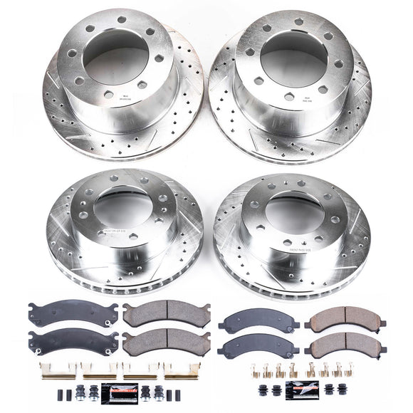 PowerStop Z23 Daily Driver Carbon-Fiber Ceramic Brake Pad and Drilled & Slotted