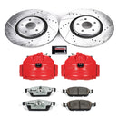 PowerStop Z26 Street Performance Ceramic Brake Pad, Drilled Slotted Rotor, and C