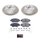 PowerStop Semi-Coated Rotor and Low-Dust Ceramic Brake Pad Kit