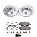 PowerStop Z36 Carbon-Fiber Ceramic Brake Pad with Drilled and Slotted Rotor Kit