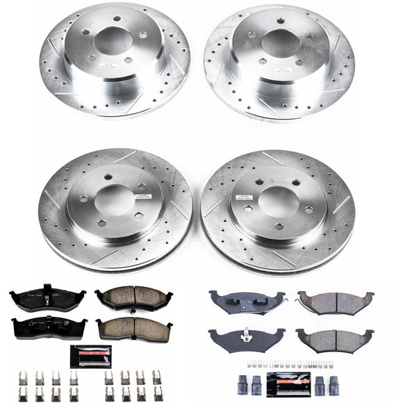 PowerStop Z23 Daily Driver Carbon-Fiber Ceramic Brake Pad and Drilled & Slotted