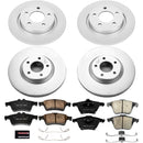 PowerStop Genuine Geomet Coated Rotor and Low-Dust Ceramic Brake Pad Kit