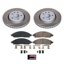 PowerStop Semi-Coated Rotor and Low-Dust Ceramic Brake Pad Kit