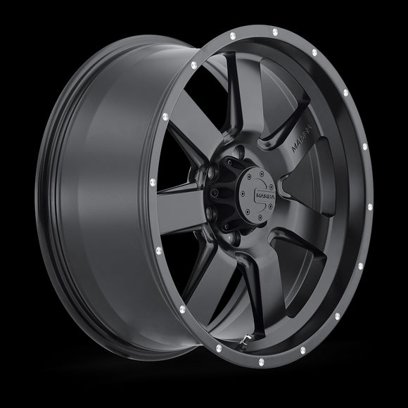 17x9 Mamba M14 Matte Black 5x127 5x5 ET-12 Wheel Rim