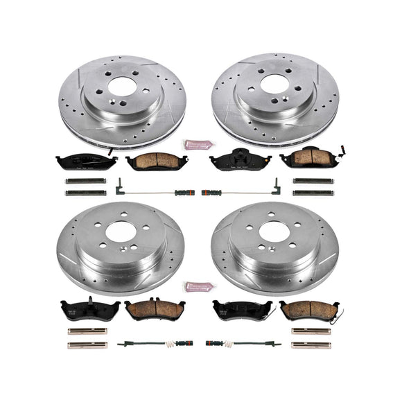 PowerStop Z23 Daily Driver Carbon-Fiber Ceramic Brake Pad and Drilled & Slotted
