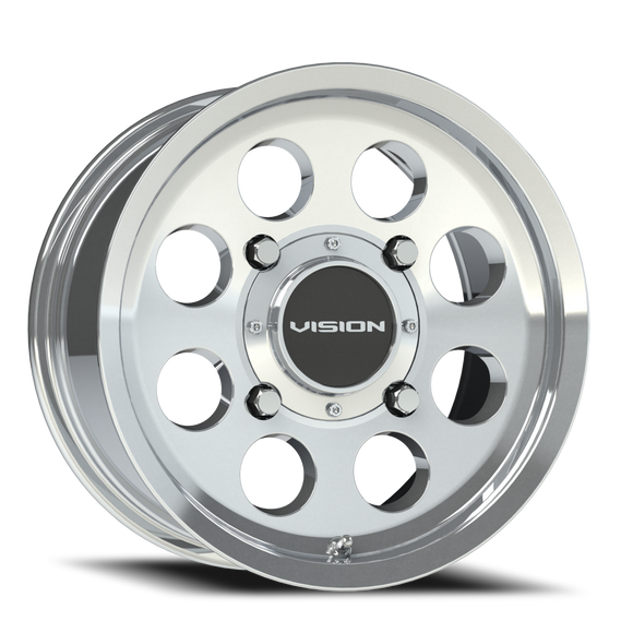 15X10 Vision Midway Polished 4x136 ET-10.3 Wheel Rim