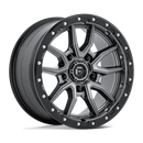 17X9 Fuel D680 Rebel Matte Gun Metal Black Bead Ring 5X150 ET1 wheel/rim