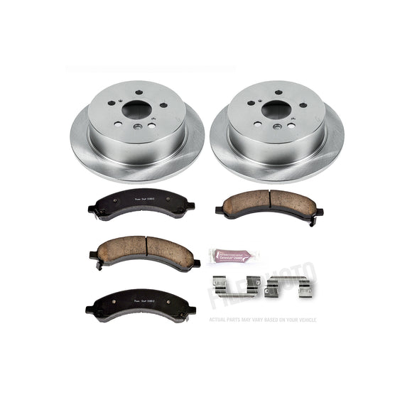 PowerStop OE Stock Replacement Low-Dust Ceramic Brake Pad and Rotor Kit