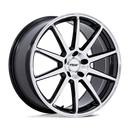 19X9.5 TSW TW004 Canard Gloss Black W/ Machined Face 5x112 ET25 Wheel Rim