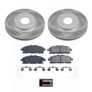 PowerStop Semi-Coated Rotor and Low-Dust Ceramic Brake Pad Kit