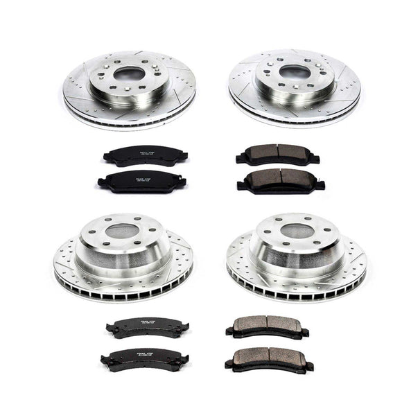PowerStop Z23 Daily Driver Carbon-Fiber Ceramic Brake Pad and Drilled & Slotted