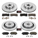 PowerStop Z23 Daily Driver Carbon-Fiber Ceramic Brake Pad and Drilled & Slotted