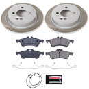 PowerStop Semi-Coated Rotor and Low-Dust Ceramic Brake Pad Kit