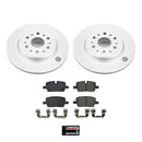PowerStop Genuine Geomet Coated Rotor and Low-Dust Ceramic Brake Pad Kit