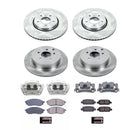 PowerStop OE Stock Replacement Low-Dust Ceramic Brake Pad, Rotor and Caliper Kit