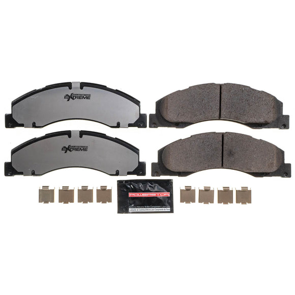 PowerStop Z36 Truck And Tow Carbon-Fiber Ceramic Brake Pads With Hardware