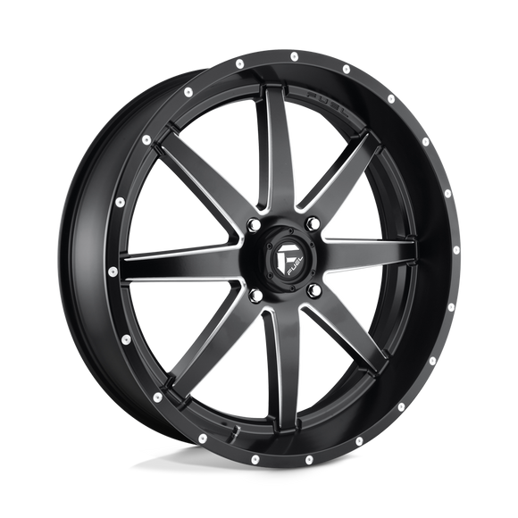 24X7 Fuel UTV D538 Maverick Matte Black Milled 4X137 ET13 wheel/rim