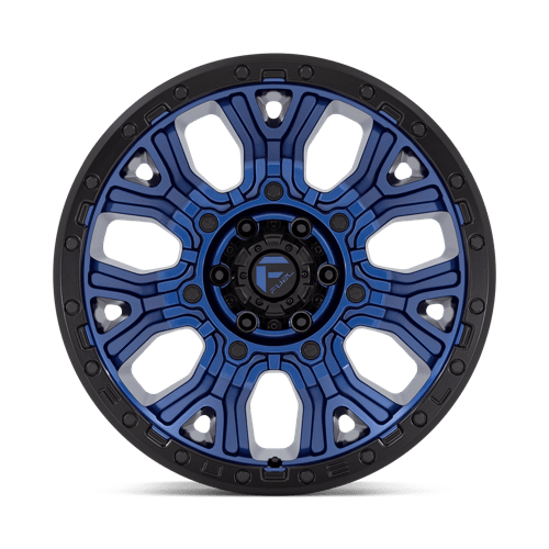 20x10 Fuel Off-Road D827 Traction Dark Blue with Black Ring 6x135 ET-18 Wheel