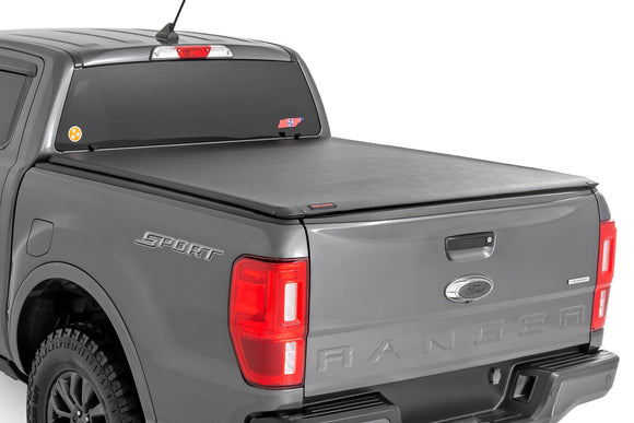 Rough Country Soft Roll Up Bed Cover 5' Bed For Ford Ranger 19-23
