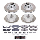 PowerStop Semi-Coated Rotor and Low-Dust Ceramic Brake Pad Kit