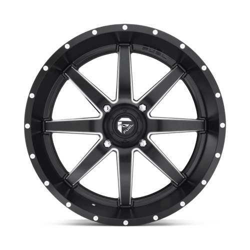 24X7 Fuel UTV D538 Maverick Matte Black Milled 4X137 ET13 wheel/rim