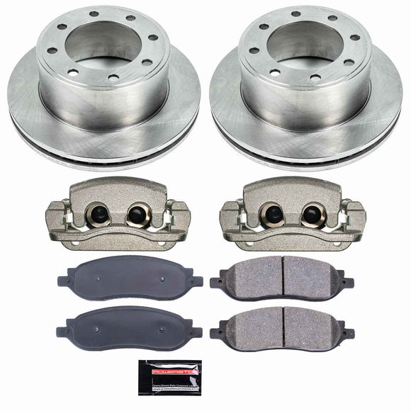 PowerStop OE Stock Replacement Low-Dust Ceramic Brake Pad, Rotor and Caliper Kit