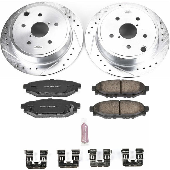 PowerStop Z23 Daily Driver Carbon-Fiber Ceramic Brake Pad and Drilled & Slotted