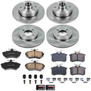 PowerStop OE Stock Replacement Low-Dust Ceramic Brake Pad and Rotor Kit