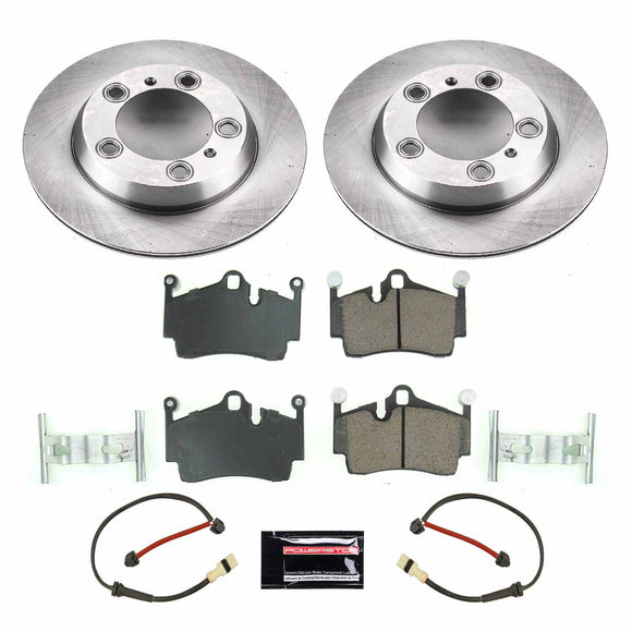 PowerStop OE Stock Replacement Low-Dust Ceramic Brake Pad and Rotor Kit