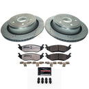 PowerStop Z36 Carbon-Fiber Ceramic Brake Pad with Drilled and Slotted Rotor Kit