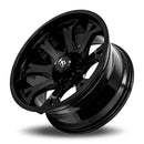 22x12 Hardrock Bloodshot Xposed Gloss Black 6x139.7 ET-51 wheel/rim