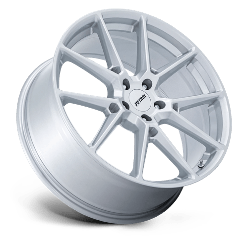 19x8 Petrol PE002 P1E Gloss Silver 5x108 ET40 CB72.56 Wheel Rim