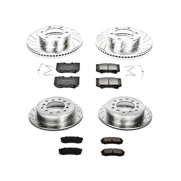 PowerStop Z23 Daily Driver Carbon-Fiber Ceramic Brake Pad and Drilled & Slotted