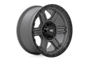 17x8.5 Rough Country 79 Series Gunmetal Gray 6x5.5 ET0 Wheel Rim