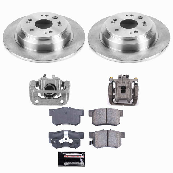 PowerStop OE Stock Replacement Low-Dust Ceramic Brake Pad, Rotor and Caliper Kit