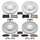 PowerStop Genuine Geomet Coated Rotor and Low-Dust Ceramic Brake Pad Kit