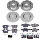 PowerStop Genuine Geomet Coated Rotor and Carbon-Fiber Ceramic Brake Pad Kit