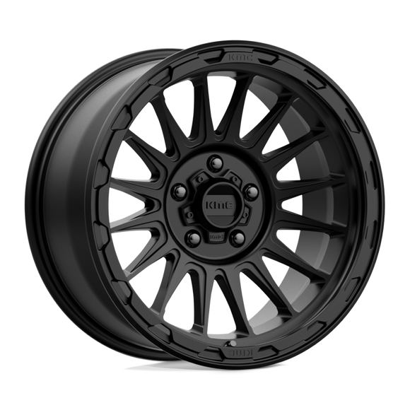 18X9 KMC KM542 Impact Satin Black 5X127 ET0 wheel/rim