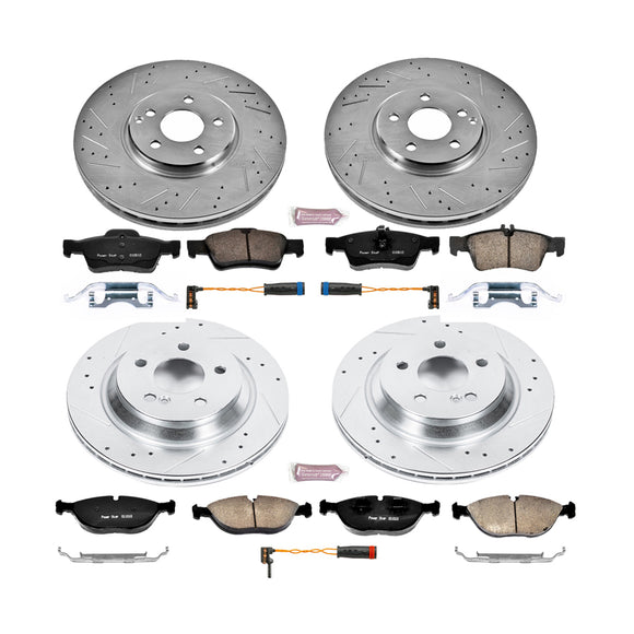 PowerStop Z23 Daily Driver Carbon-Fiber Ceramic Brake Pad and Drilled & Slotted
