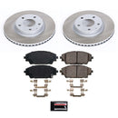 PowerStop Semi-Coated Rotor and Low-Dust Ceramic Brake Pad Kit