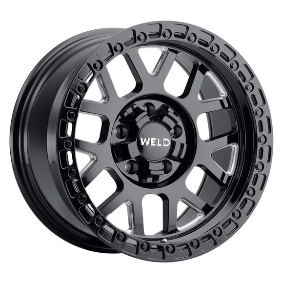 20x9 WELD Off-Road Cinch Black Milled 8x180 ET0 CB124.3 Wheel Rim