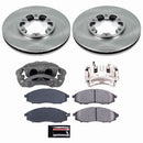 PowerStop OE Stock Replacement Low-Dust Ceramic Brake Pad, Rotor and Caliper Kit
