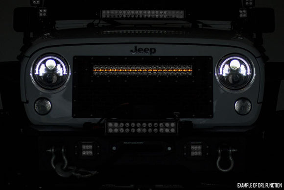 Rough Country Black Series LED Light 20"Dual Row For Amber DRL