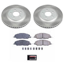 PowerStop Semi-Coated Rotor and Low-Dust Ceramic Brake Pad Kit