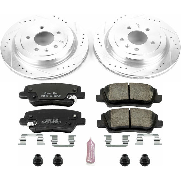 PowerStop Z23 Daily Driver Carbon-Fiber Ceramic Brake Pad and Drilled & Slotted