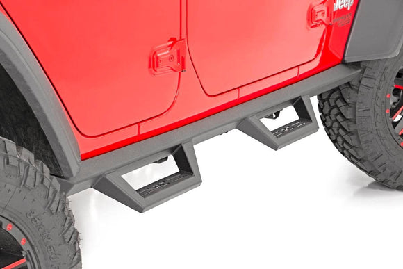 Rough Country Contoured Drop Steps 4 Door Jeep Wrangler 18-23
