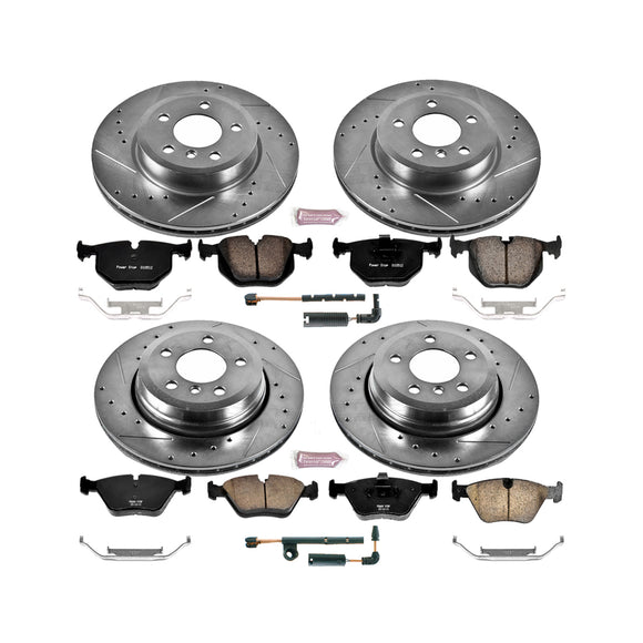 PowerStop Z23 Daily Driver Carbon-Fiber Ceramic Brake Pad and Drilled & Slotted